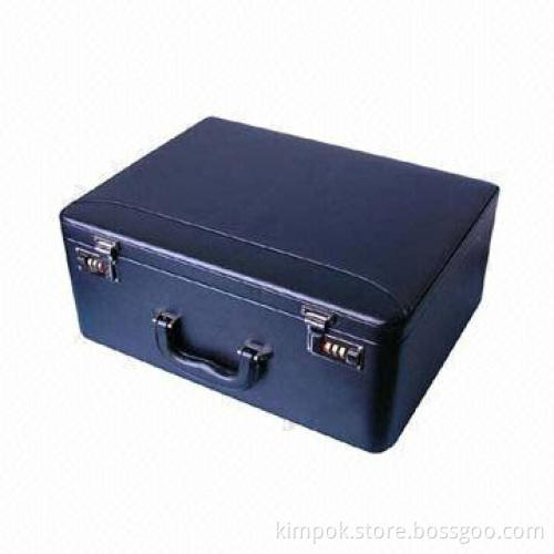Real leather suitcase with special anti-thief function